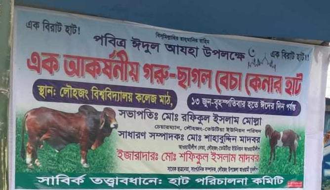 ইজারা না নিয়ে ৩টি পশুর হাট, সরকারি রাজস্ব ফাঁকি