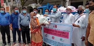 লৌহজং সিদীপের করোনায় ক্ষতিগ্রস্ত দরিদ্র জনগোষ্ঠীর মাঝে খাদ্য ও স্বাস্থ্য সুরক্ষা সামগ্রী বিতরণ