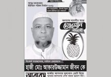 পোস্টারে প্রধানমন্ত্রীর ছবি ব্যবহার করা সেই প্রার্থী বহিষ্কার