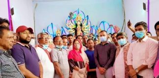 বিজয়া দশমী উপলক্ষে সাংসদ এমিলি’র বিভিন্ন পূজা মন্ডপ পরিদর্শন