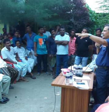খড়িয়া বেদেপল্লীতে উন্মুক্ত সভা
