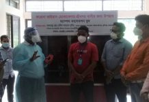 শ্রীনগরে আলহাজ্ব সেলিম আহমেদ ভূইয়ার উদ্যোগে করোনা পরীক্ষার নমুনা সংগ্রহের বুথ স্থাপন