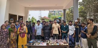 লৌহজংয়ে যৌথ বাহিনীর অভিযানে ১৮ মাদক ব্যবসায়ী আটক