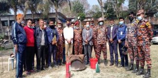 লৌহজং থানার সদস্যদের ফায়ার সার্ভিসের প্রশিক্ষণ প্রদান