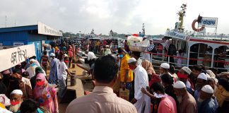শিমুলিয়া-কাঁঠালবাড়ী নৌরুটে আজ থেকে লঞ্চ চলাচল শুরু(ভিডিও সহ)