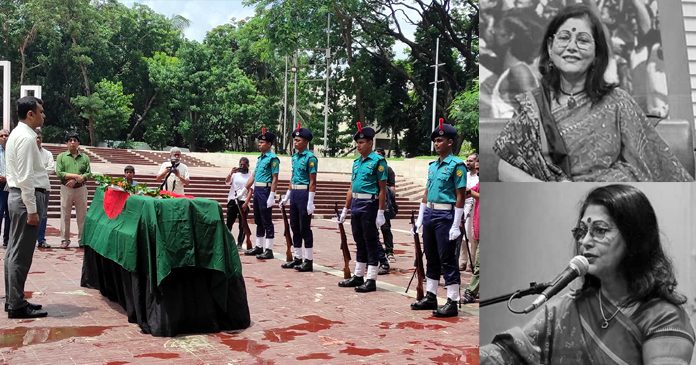 বীর মুক্তিযোদ্ধা ও সংগীতশিল্পী বুলবুল মহলানবীশের প্রতি রাষ্ট্রীয় সম্মান