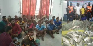লৌহজংএ পদ্মানদীতে ইলিশ ধরায় ৩৮ জেলেকে জেল-জরিমানা
