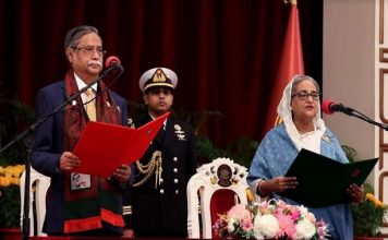 শেখ হাসিনা ৫ম মেয়াদে প্রধানমন্ত্রী হিসেবে শপথ নিলেন, গঠন করলেন ৩৭ সদস্যের মন্ত্রিসভা