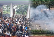 সচিবালয়ের সামনে শিক্ষার্থীদের সঙ্গে আইনশৃঙ্খলা বাহিনীর পাল্টাপাল্টি ধাওয়া, সাউন্ড গ্রেনেড নিক্ষেপ